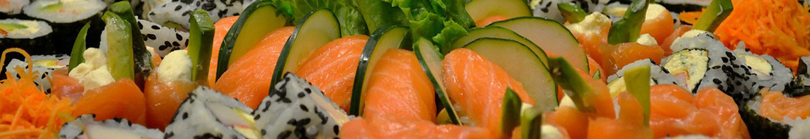 Eating Japanese Korean Sushi at Blue Fin Sushi & Grill restaurant in Yuma, AZ.